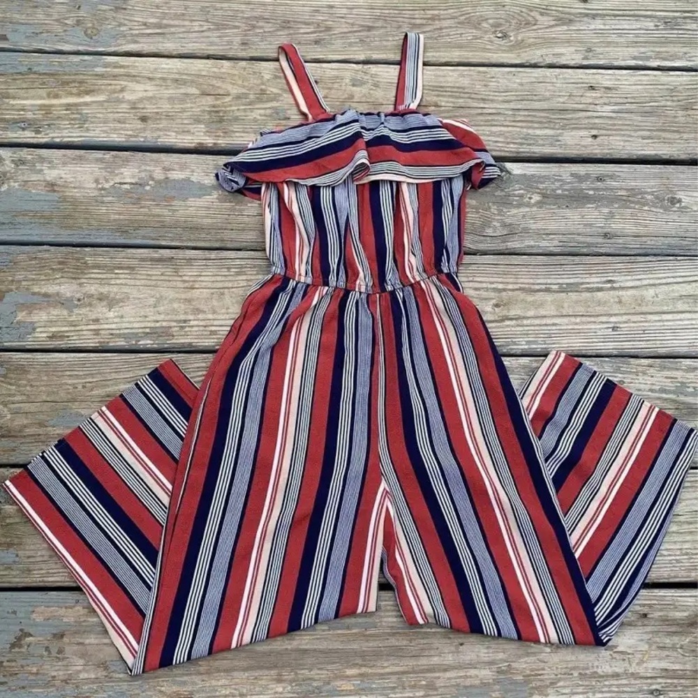 NWT No Boundaries Multicolor Striped Jumpsuit - Picture 2 of 6